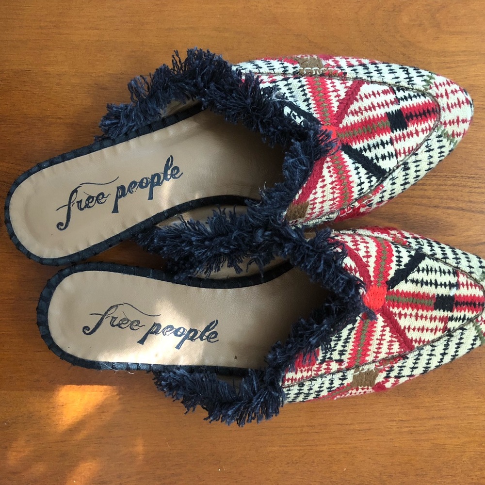 Free people embroidered loafers